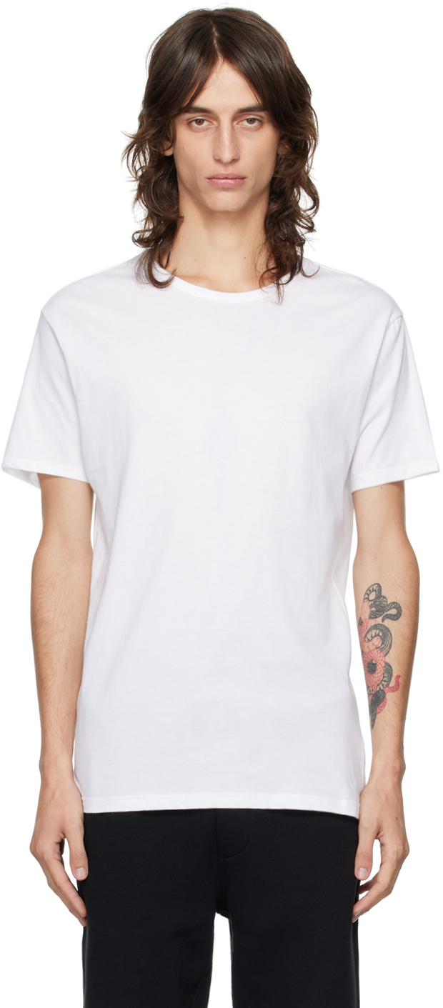 Five-Pack White Crewneck T-Shirts