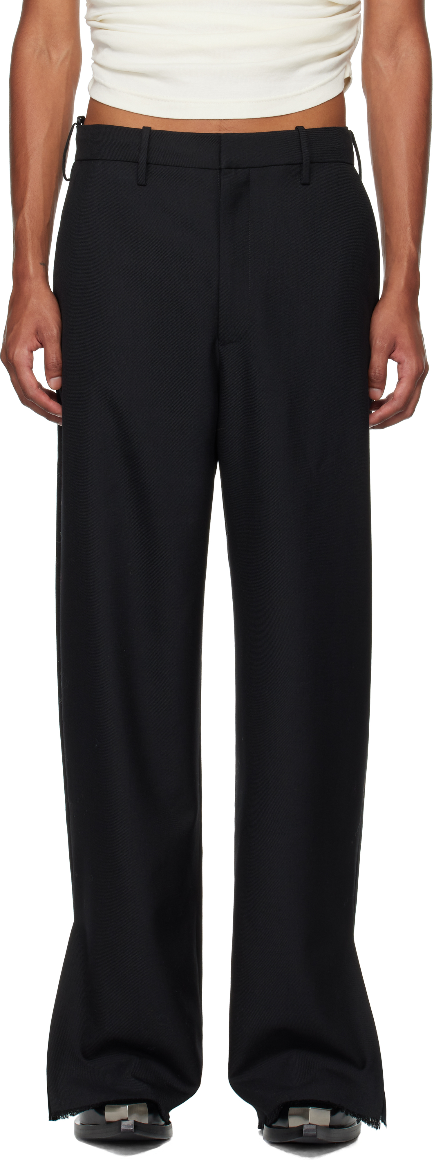 Black Trouble Tailored Trousers