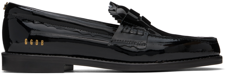 Shop Golden Goose Black Jerry Loafers