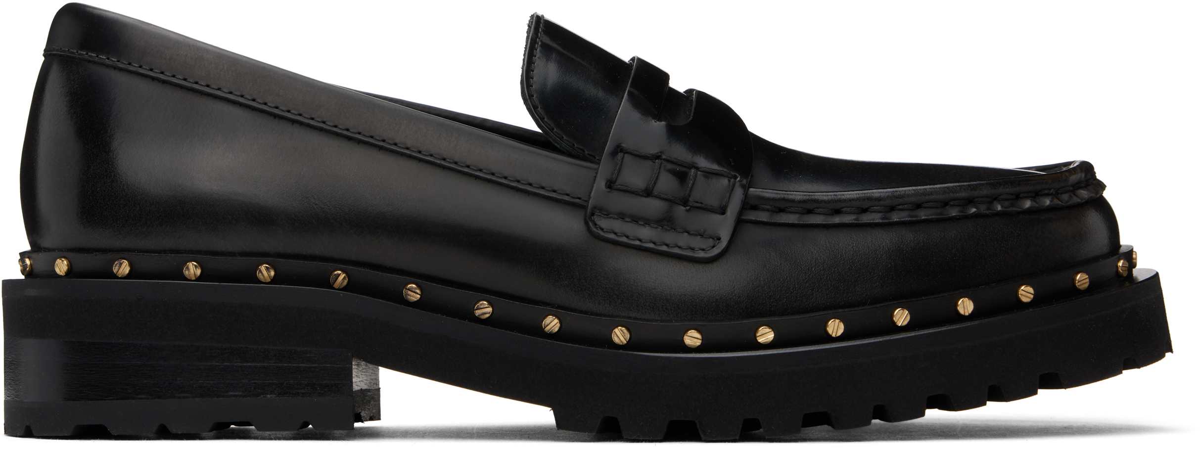 Black Chunky Loafers