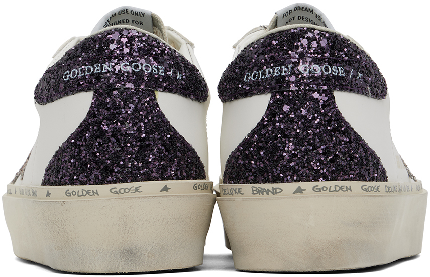 Golden Goose Leather Hi Star Sneakers In Wht/cinder/cab 11934