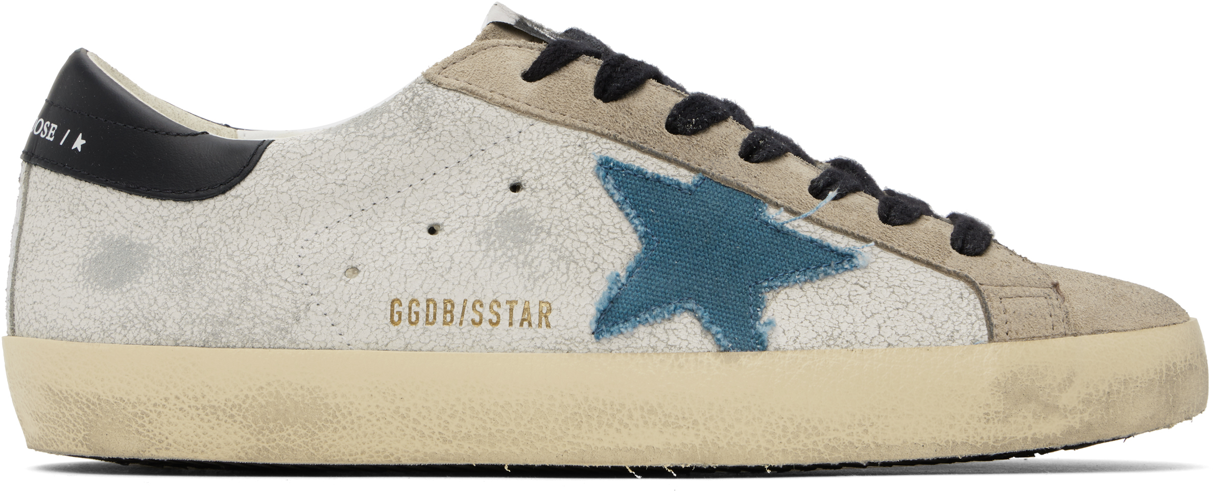 Golden Goose: Taupe & Gray Super-Star Classic Sneakers | SSENSE