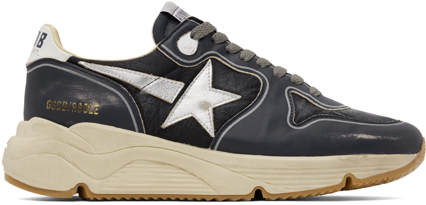 Golden goose navy sneakers on sale