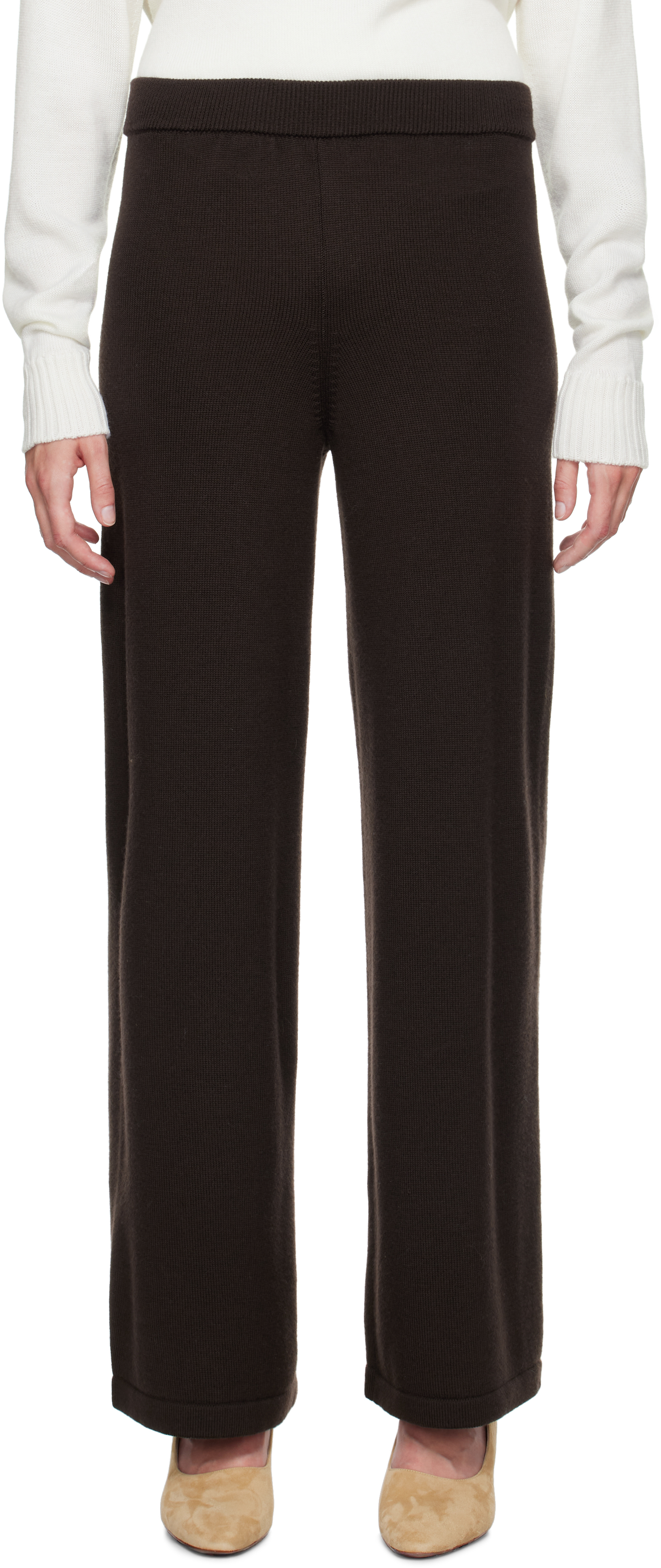 MAX MARA BROWN EPOPEA LOUNGE PANTS 