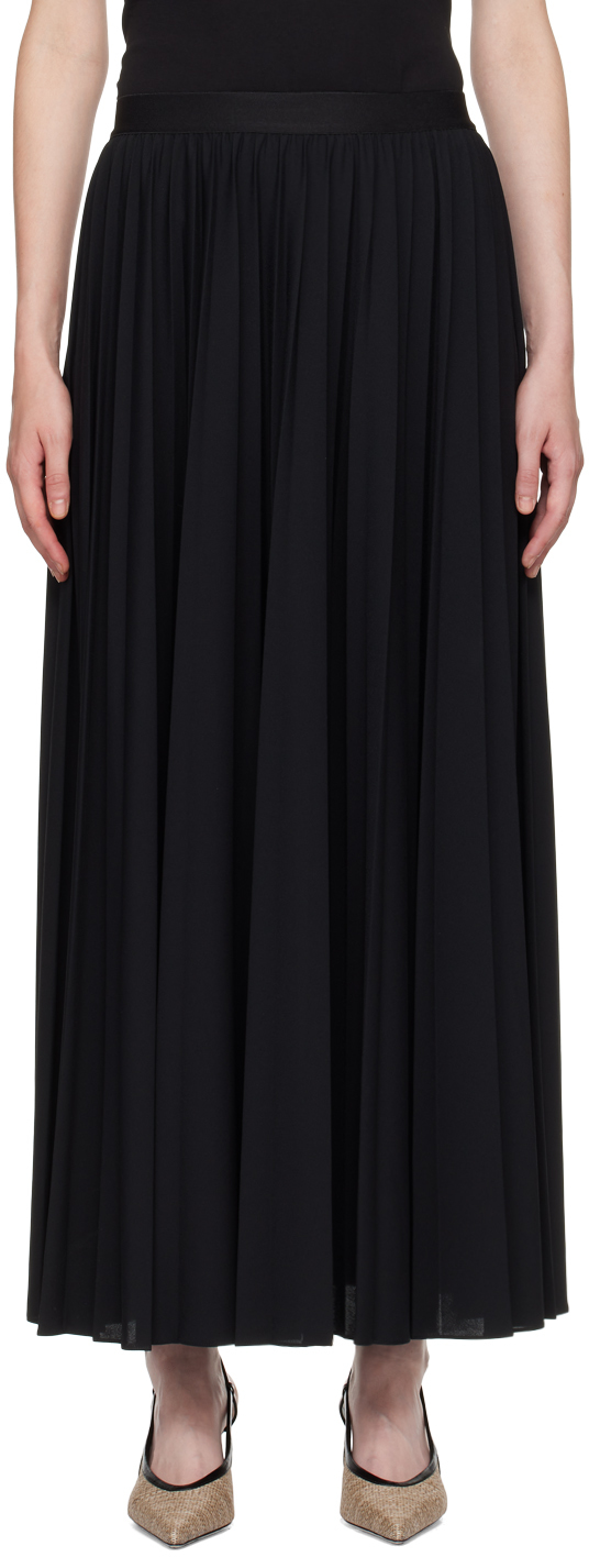 Shop Max Mara Black Maesa Maxi Skirt In 004 Black