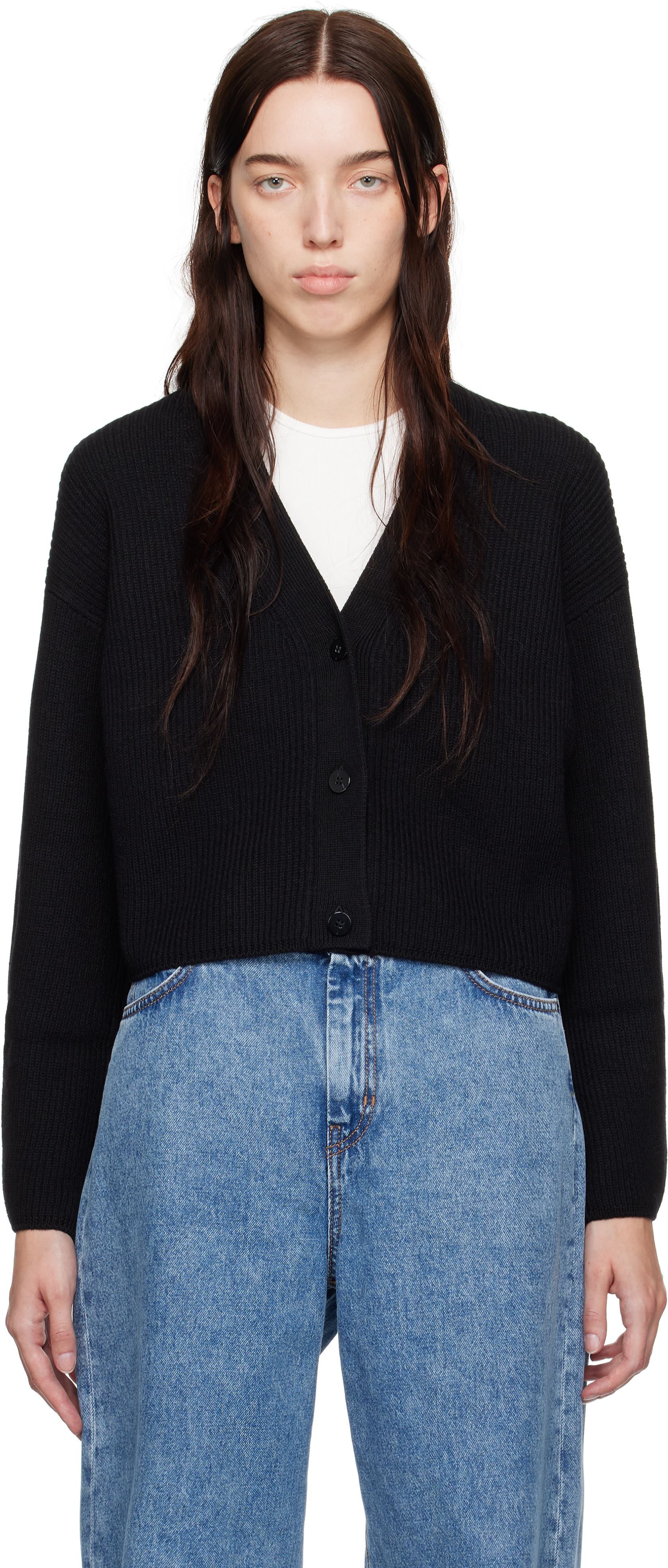 Shop Max Mara Black York Cardigan In 011 Black