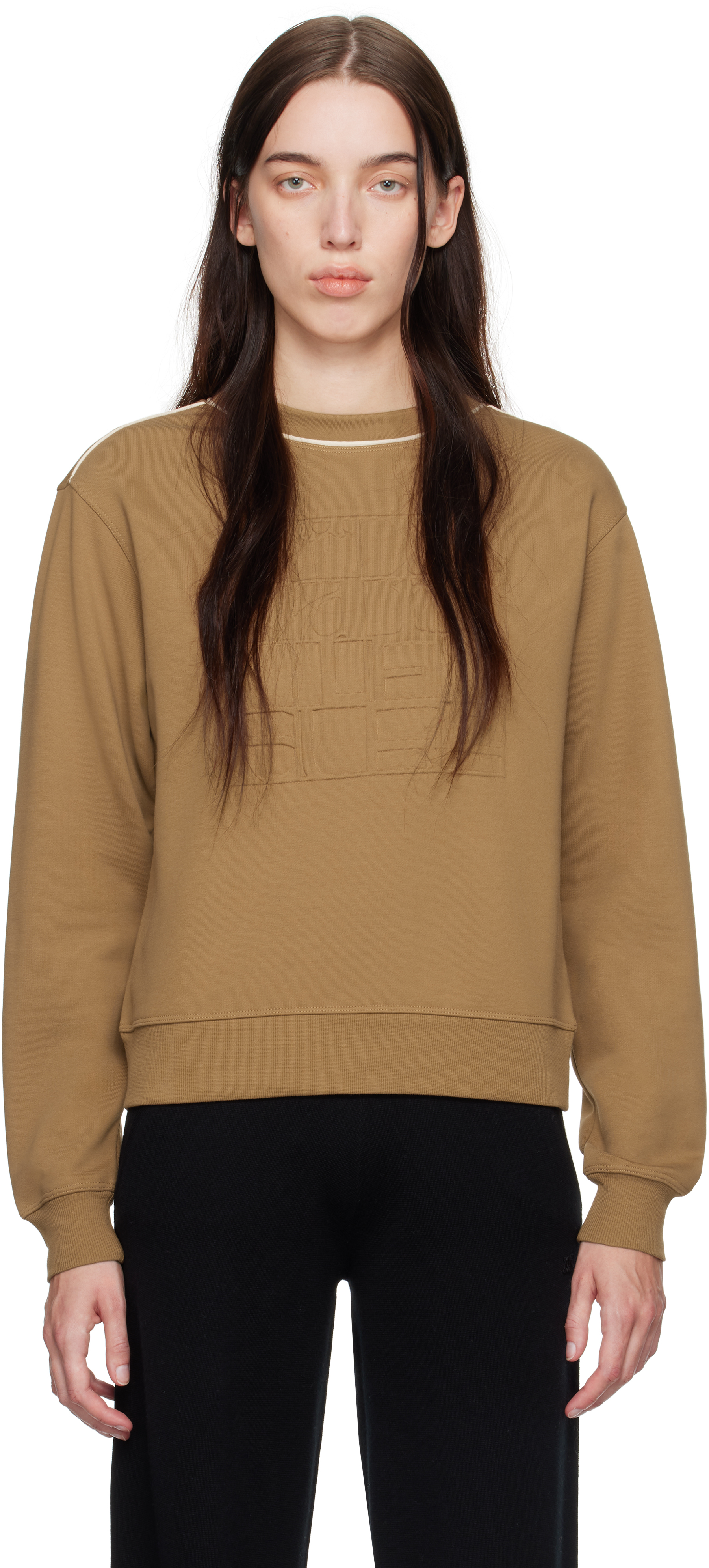 Shop Max Mara Brown Mincio Sweatshirt In 003 Tobacco