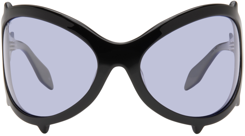SSENSE Exclusive Black Bug Spike Sunglasses