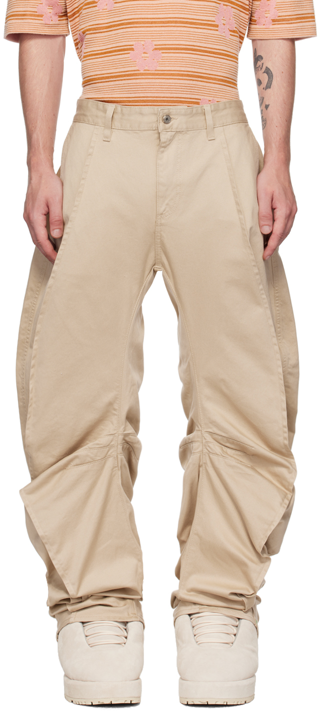 Shop Pdf Beige Curva Jeans In Stone