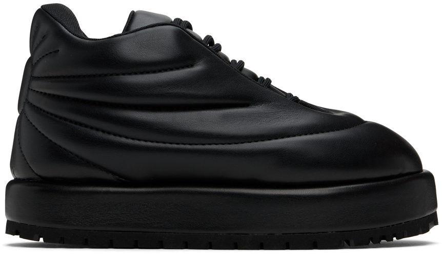 Shop Pdf Black Nuvola Pluto Leather Sneakers