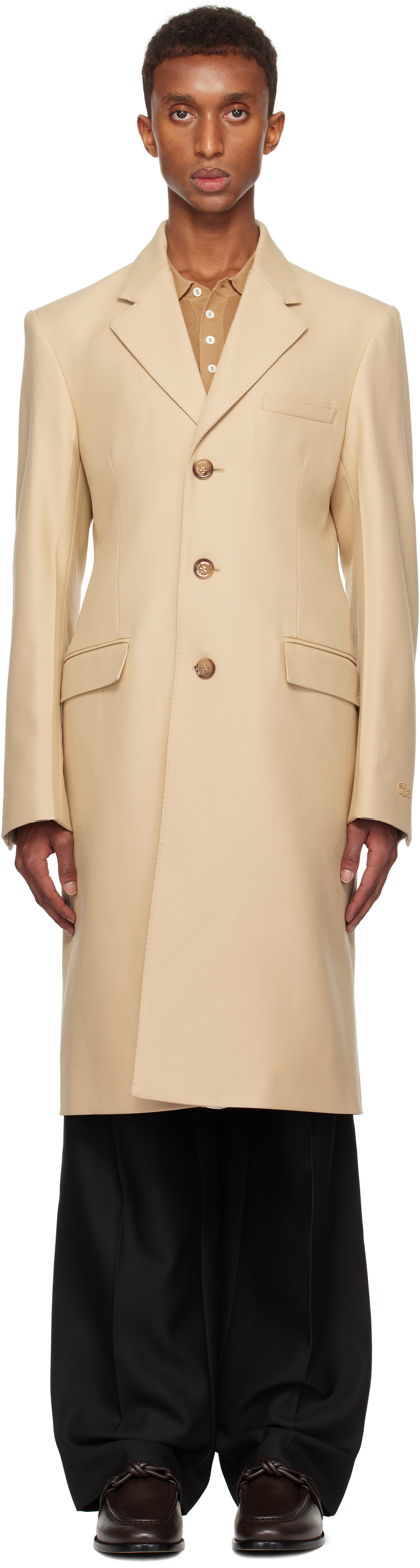 Beige Twill Coat