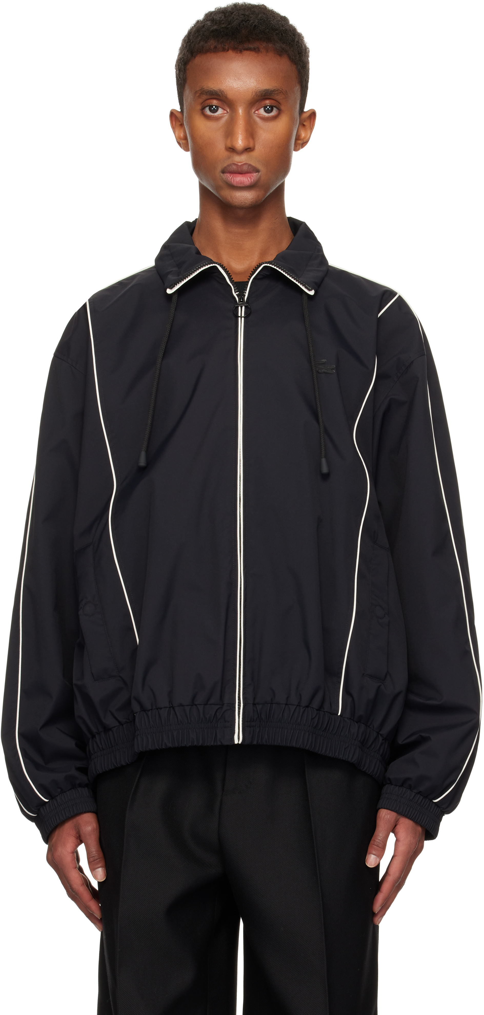 Black Oversize Track Jacket