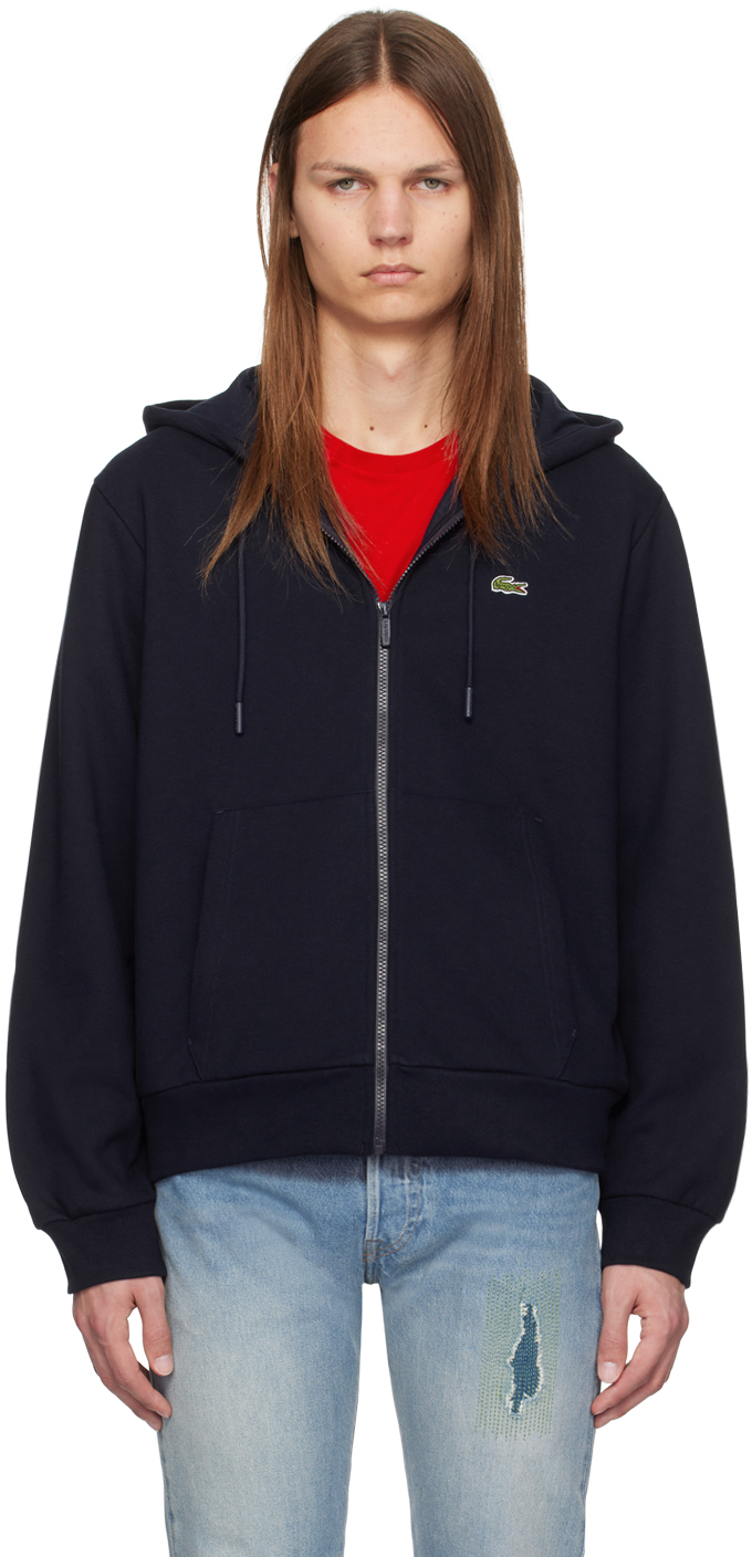 Lacoste navy hoodie on sale