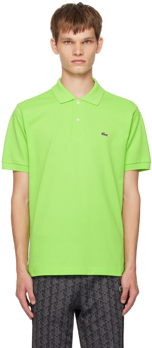 Shop Lacoste Green Original L.12.12 Polo In Ttv