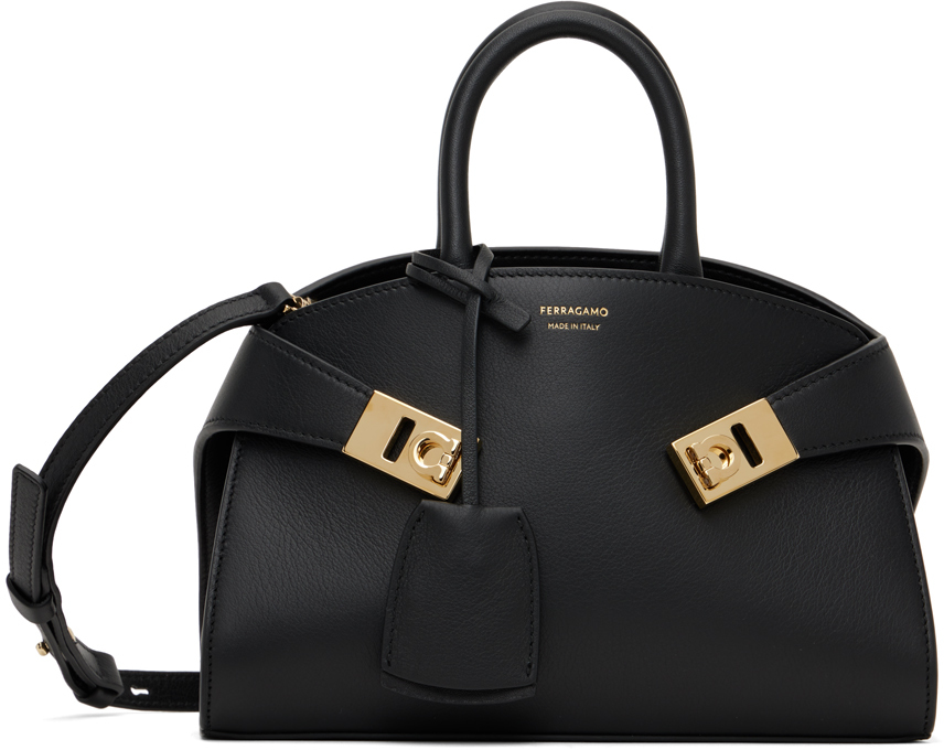 Ferragamo: Black Hug Mini Bag | SSENSE