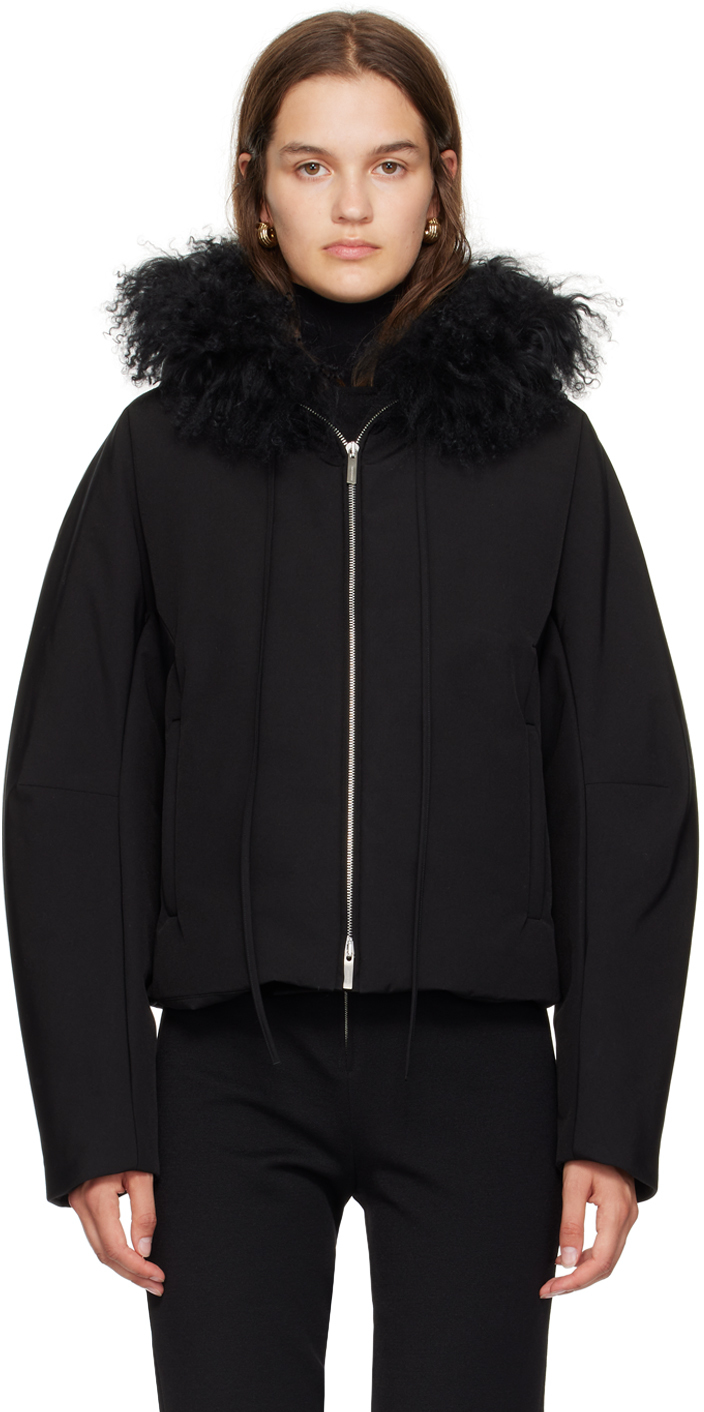 FERRAGAMO BLACK ZIP JACKET 