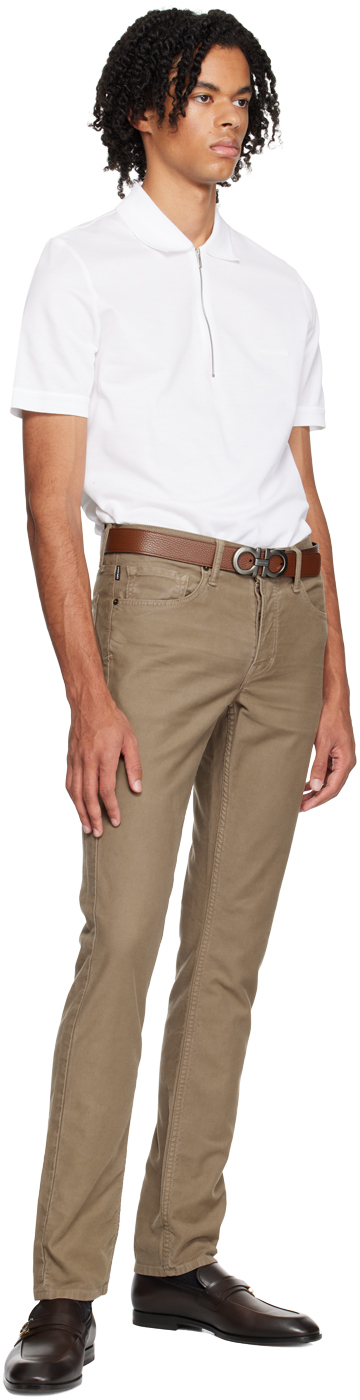 Ferragamo Adjustable Reversible Gancini Belt In Cappuccino Nero