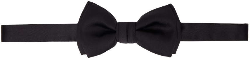Shop Ferragamo Black Hook-eye Bow Tie In New Black