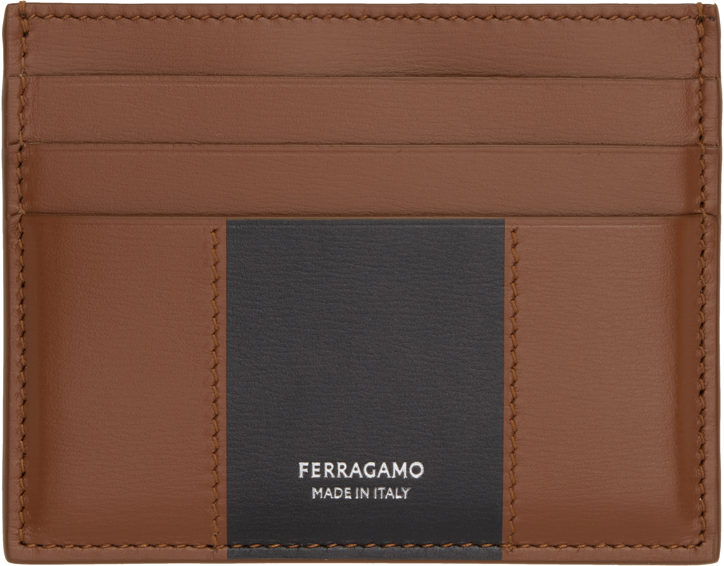 Brown & Black Bicolor Card Holder