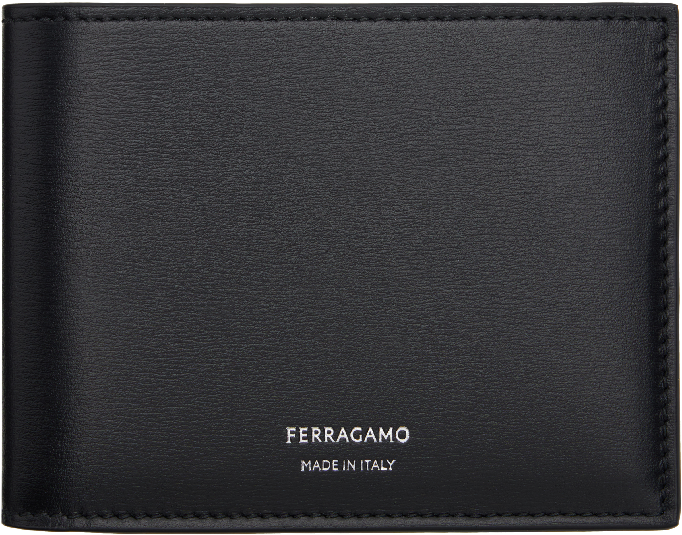 Ferragamo Black Classic Wallet In Nero