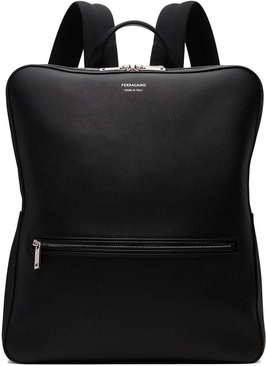 Black Calfskin Backpack