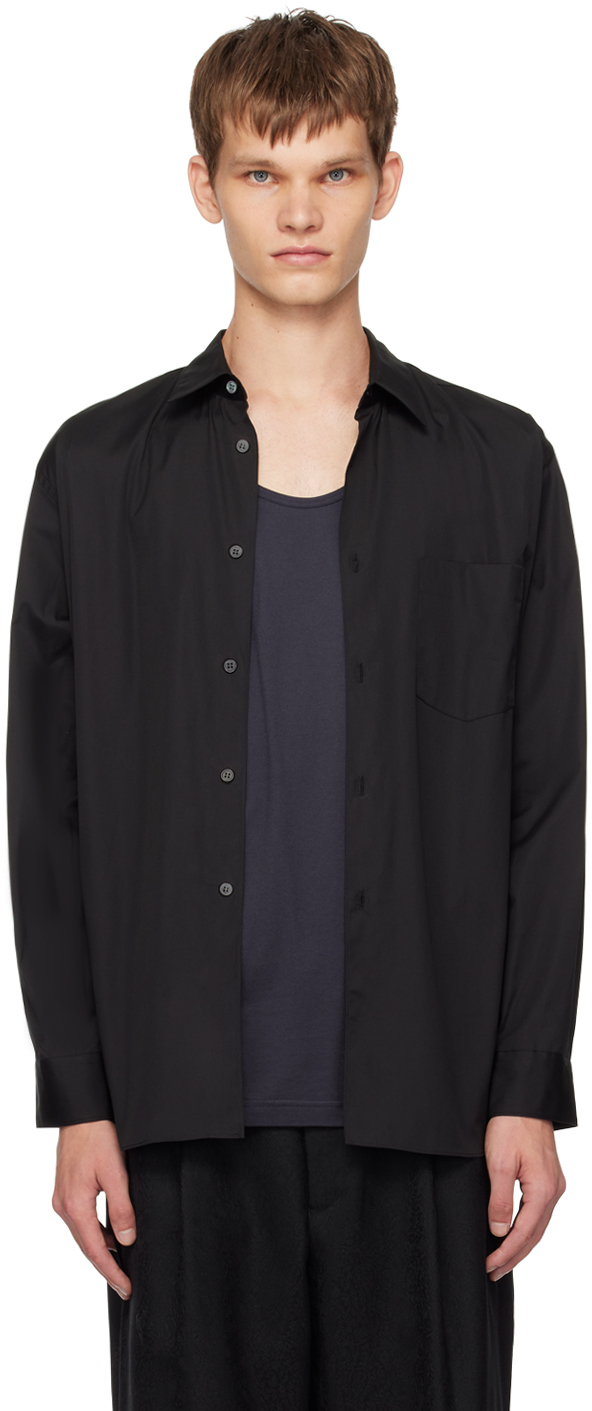 Shop Comme Des Garçons Shirt Black Patch Pocket Shirt In 1 Black