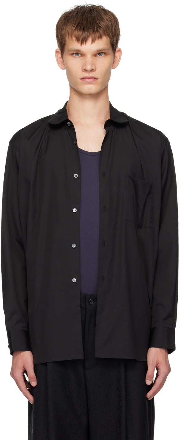 Shop Comme Des Garçons Shirt Black Patch Pocket Shirt In 1 Black