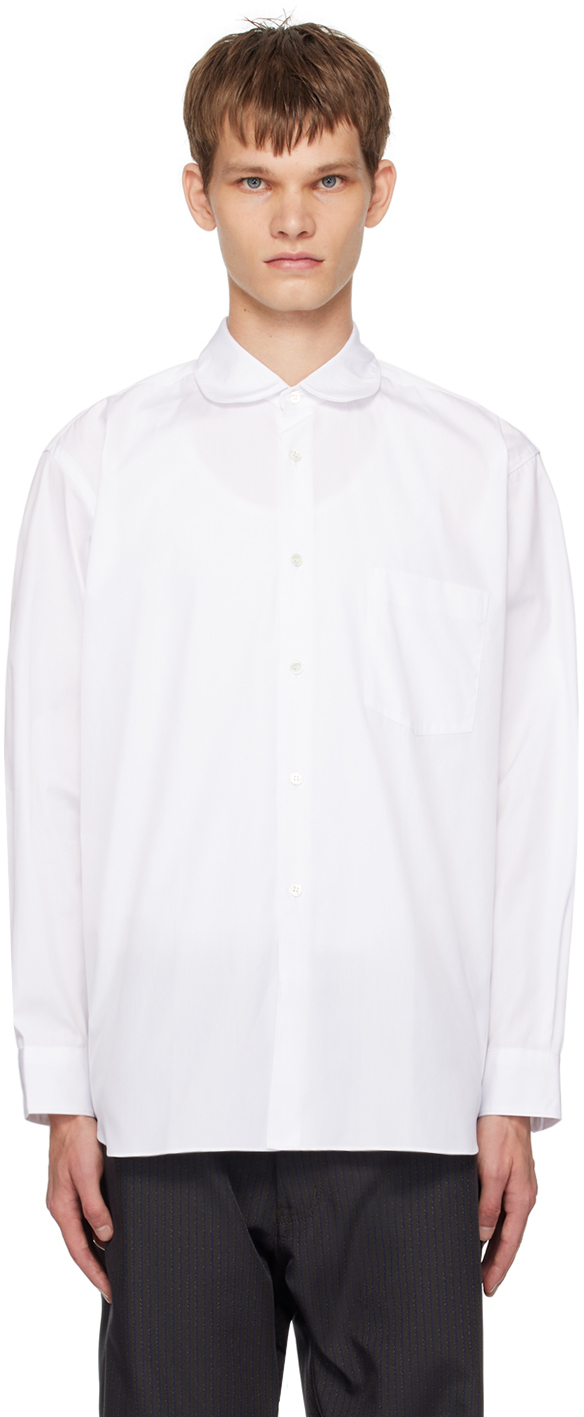 Shop Comme Des Garçons Shirt White Patch Pocket Shirt In 3 White