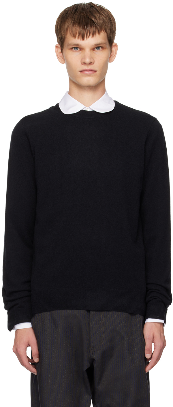 Shop Comme Des Garçons Shirt Black Crewneck Sweater In 1 Black