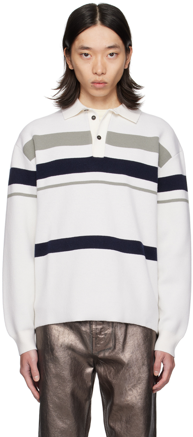 White Virgin Wool Polo