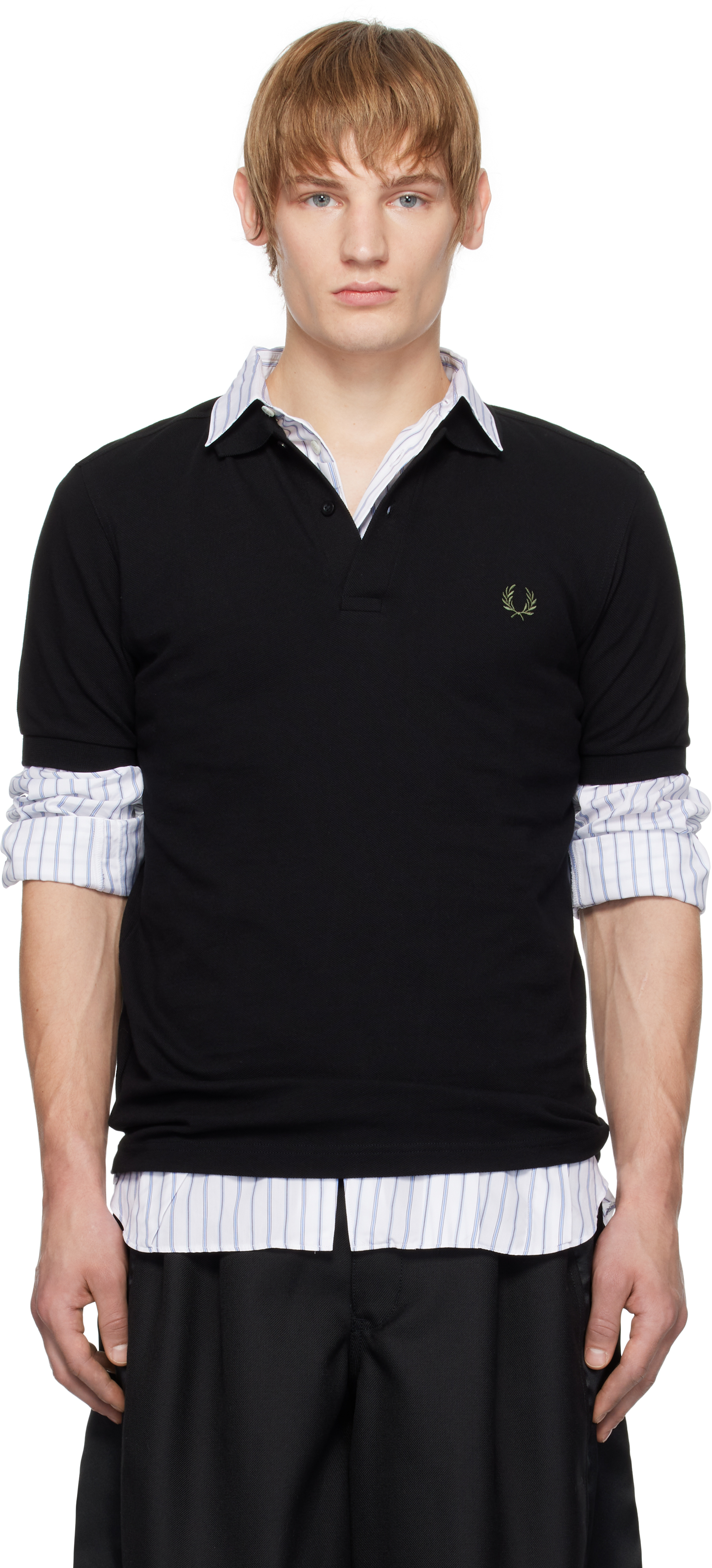 Black Fred Perry Edition 'Freedom Is Energy' Polo