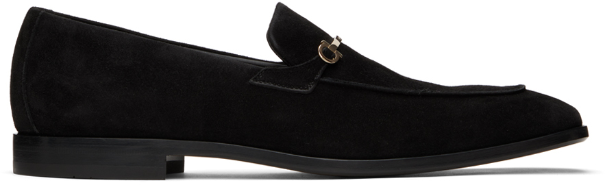 Black Gancini Ornament Loafers