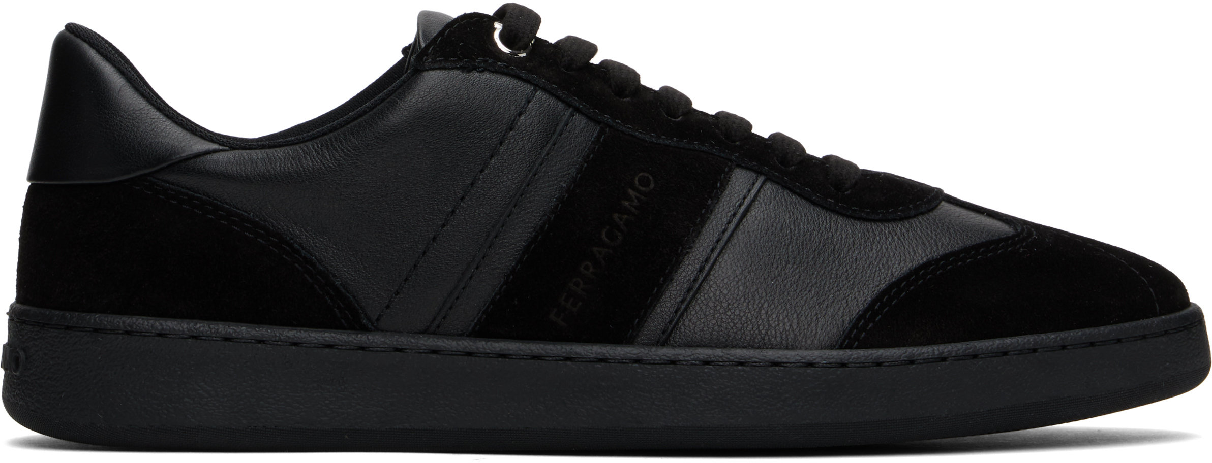 Black Low Top Signature Sneakers