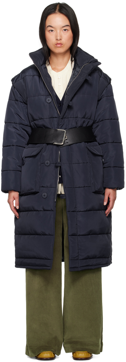 【関税込み】SEA NY ネイビー Estelle コート SEA NYのネイビー Estelle コートがセール中