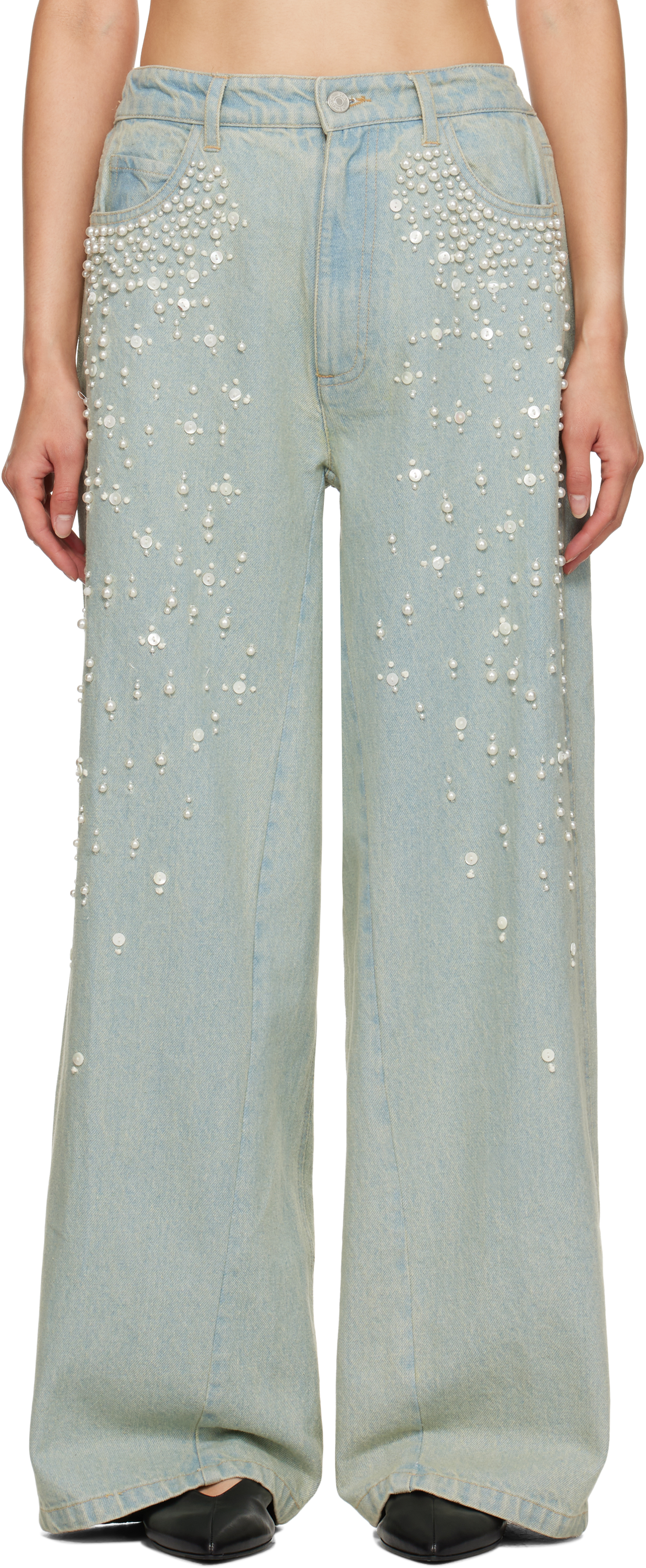 Shop Sea Ny Blue Perlette Jeans