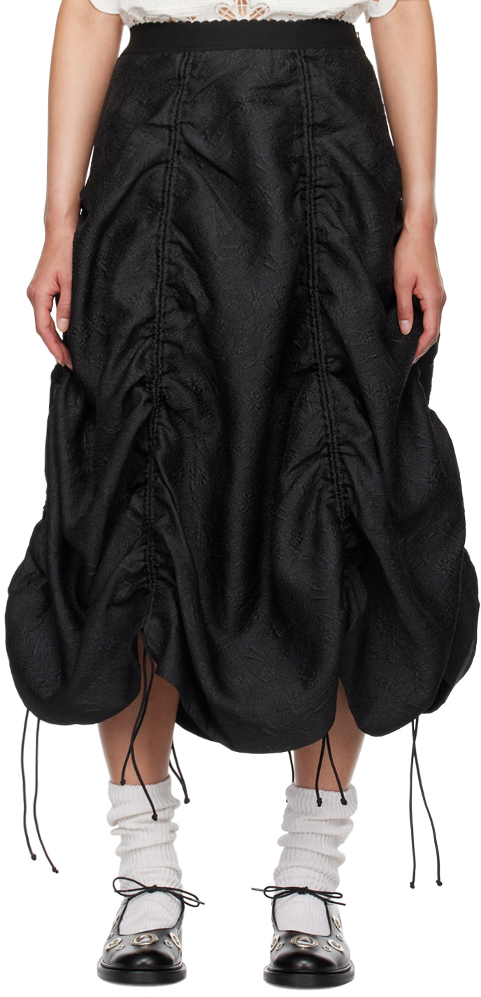 Black Elegi Midi Skirt