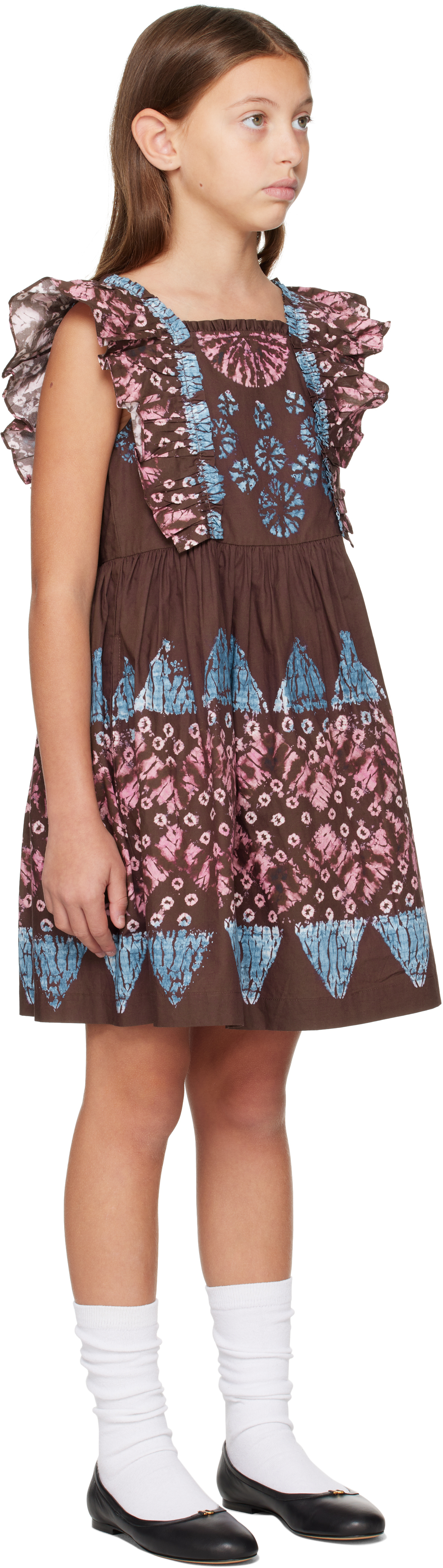 Sea Ny Kids Burgundy Yana Dress In Rose