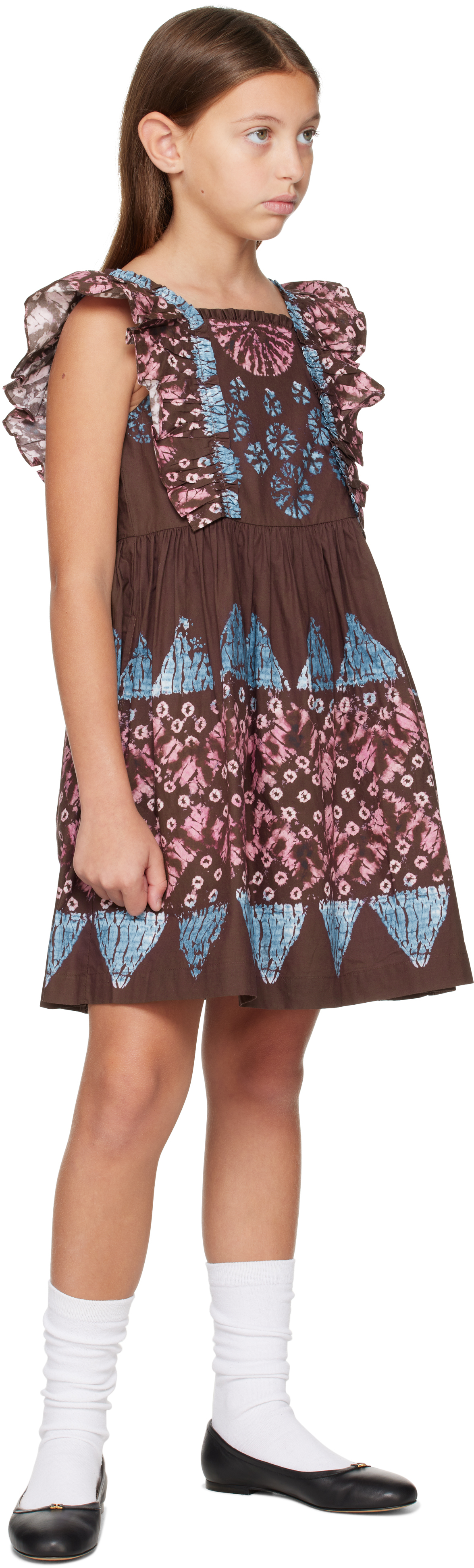 Sea Ny Kids Burgundy Yana Dress In Rose