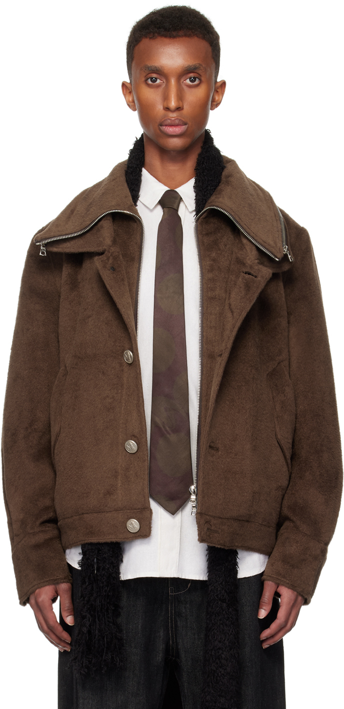 Brown Multi-Form Aero Collar Jacket