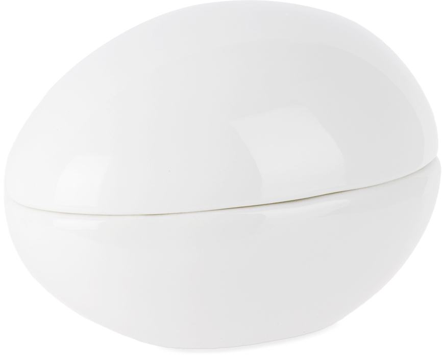Gohar World White Egg Dish In White