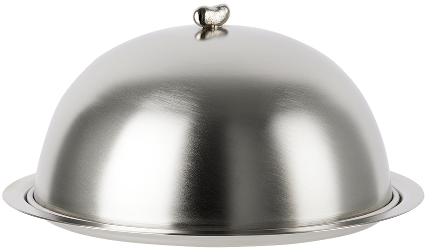 Gohar Silver Medium Bean Cloche In Nickel-plated Silver