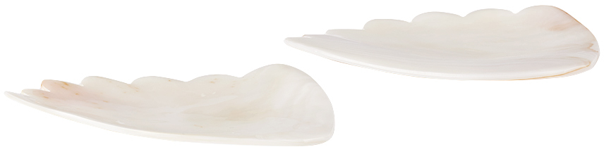 Gohar Off-white Mother Of Pearl Coquille Dish Set In Mother Of Pearl