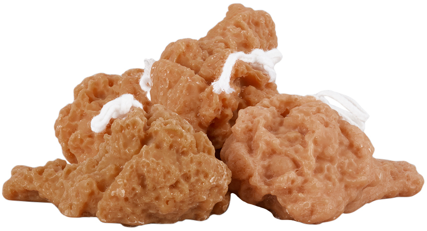 Gohar World Brown Fried Chicken Candle Set, 4 Pcs In Na