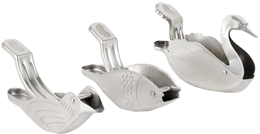 Gohar World Stainless Steel Lemon Squeezer Trio In Stainless Steel