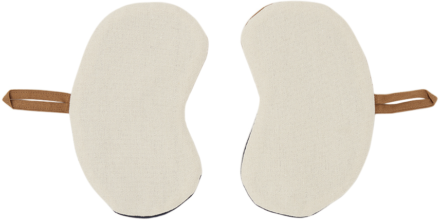 Gohar World Navy & Brown Bean Pot Mitts Set In Navy/brown