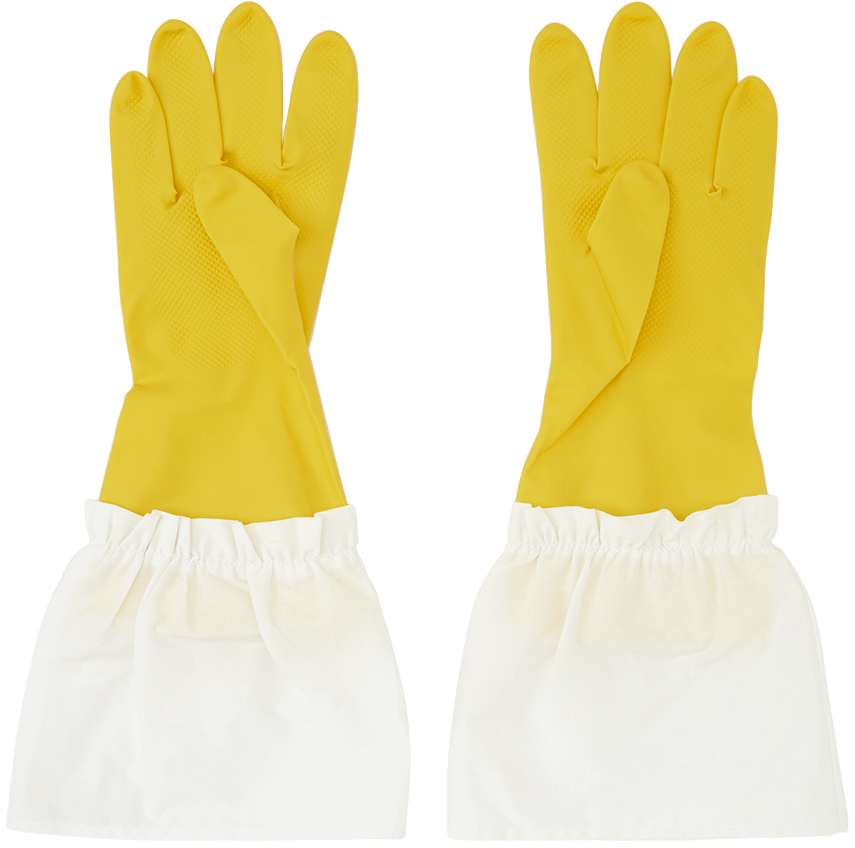 Gohar World Yellow Host Gloves In Pink
