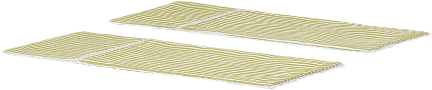 Gohar World Green Opaline Cutlery Pouch Set In Pe (pea)