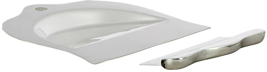 Gohar World Silver Crumb Catcher In Silver