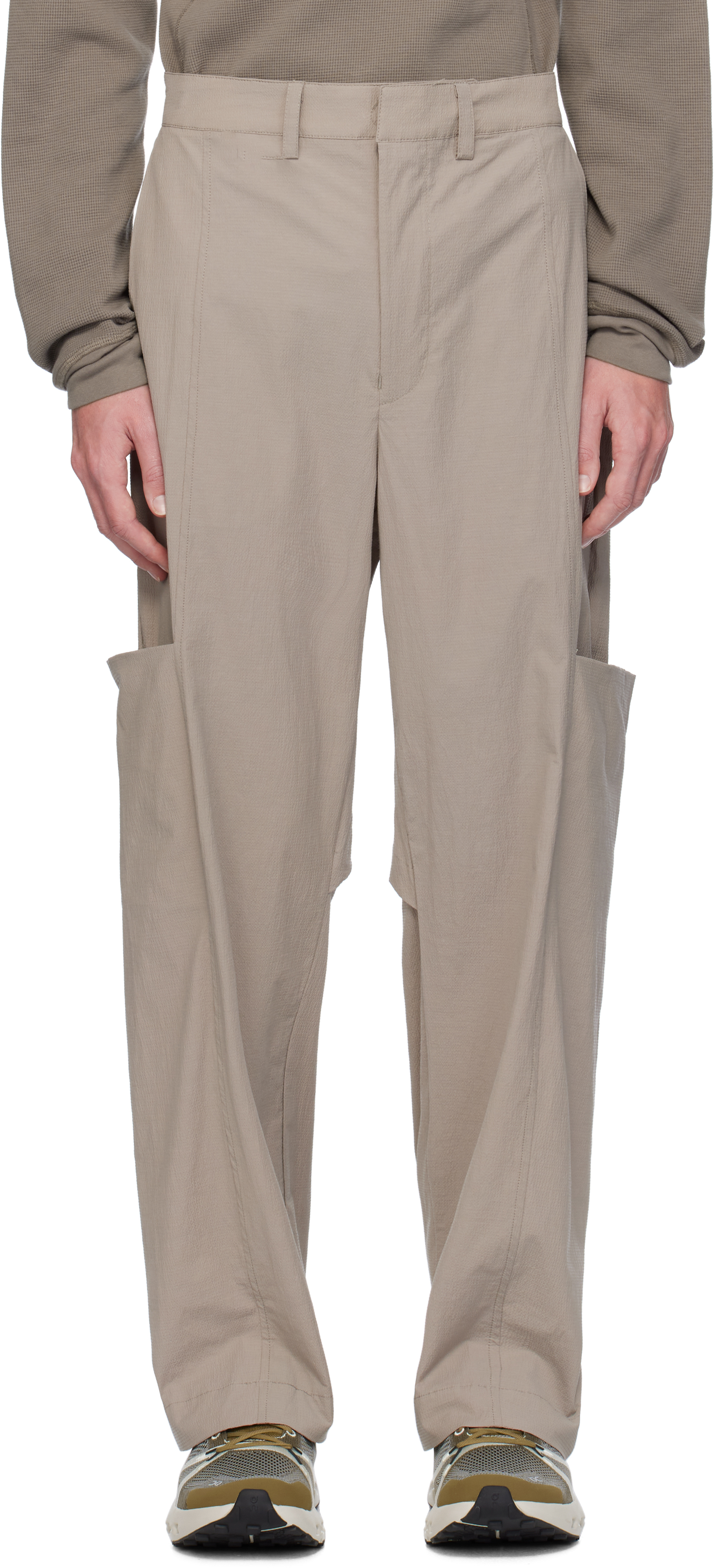 SSENSE Exclusive Taupe Ventilation Cargo Pants