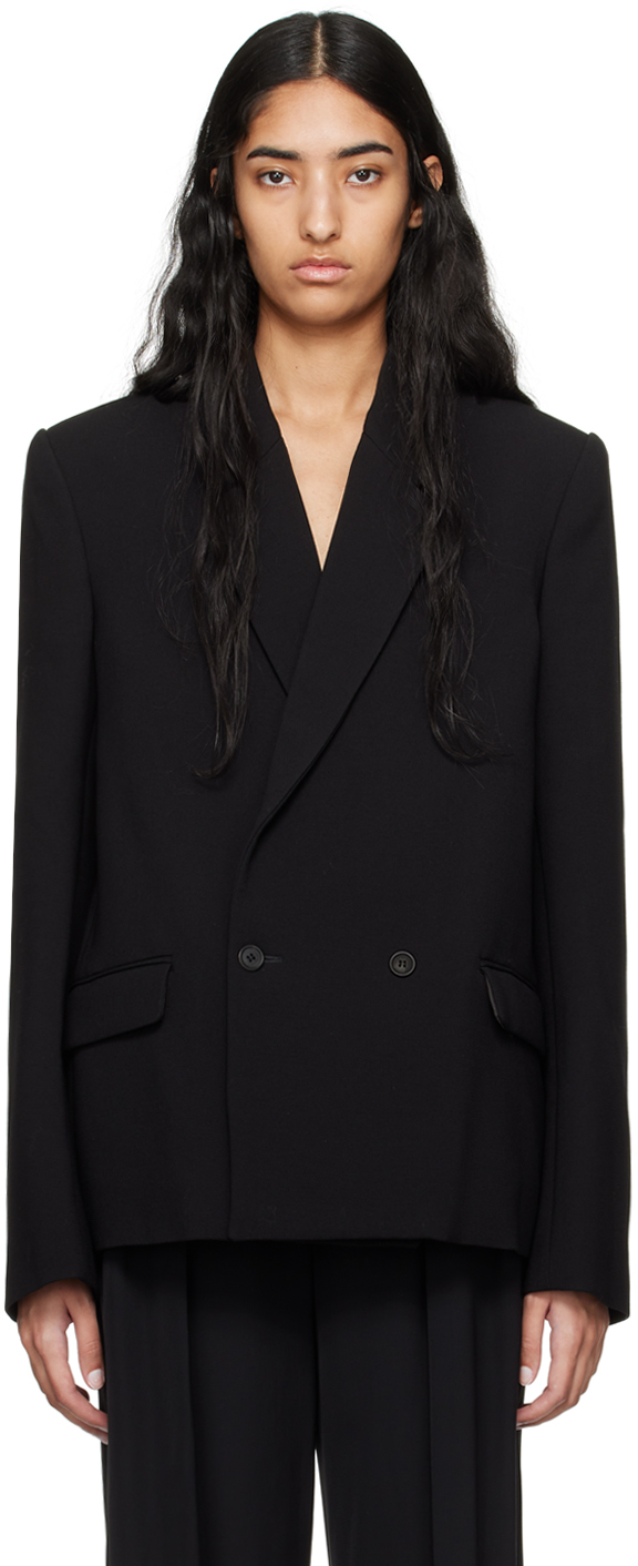 Shop Wardrobe.nyc Black Hailey Bieber Edition Tailored Blazer